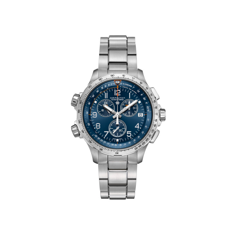 Montre Hamilton Khaki Aviation Khaki X-Wind GMT Chrono Quartz