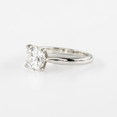 Solitaire Vénus platine & diamant