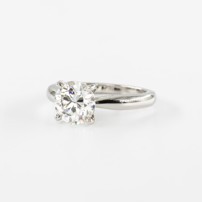 Solitaire Vénus platine & diamant