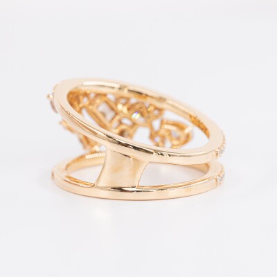 Bague Automne or rose & diamants 