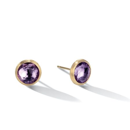 Boucles d\'oreilles Marco Bicego Jaipur en or jaune et amethyste