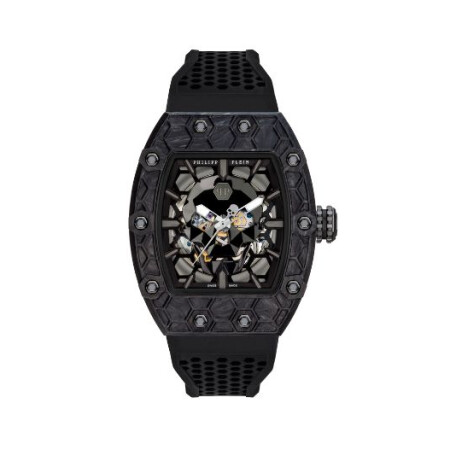 Montre homme crypto king noir carbon gladiator auto