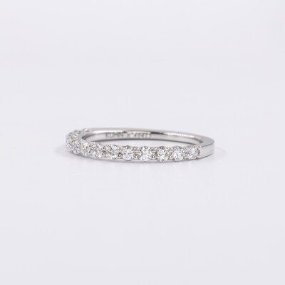 Alliance Moderne demi-tour or blanc & diamants 0,50ct