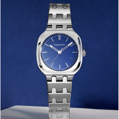 Montre Homme Pequignet CONCORDE quartz cadran bleu