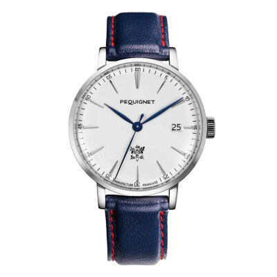 Montre homme Pequignet ATTITUDE ELYSEE cadran blanc