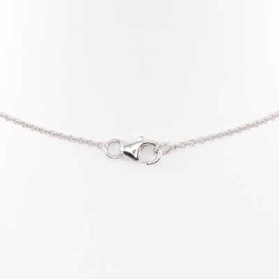 Collier Galaxy or blanc, perle & diamants