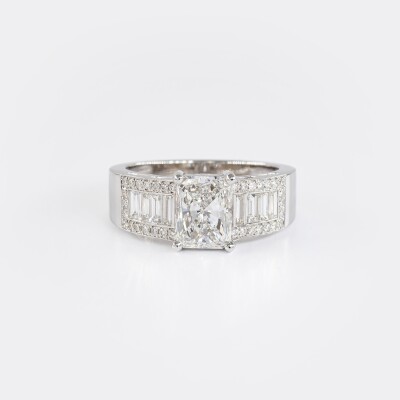 Bague 1930 Signature, or blanc & diamants