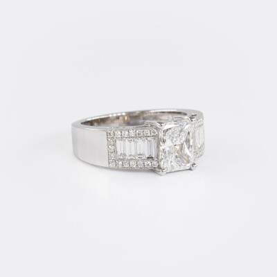 Bague Signature 1930 or blanc & diamants