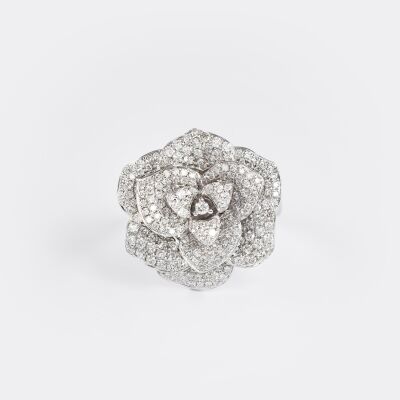 Bague Rosalba or blanc & diamants