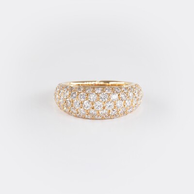 Bague jonc Sparkles or rose & diamants