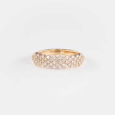 Bague Alizée or rose & diamants