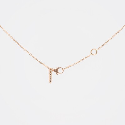 Collier Alizée or rose & diamants