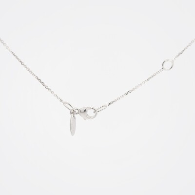 Collier Flocon or blanc & diamants