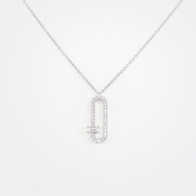 Collier L'étincelle or blanc & diamants