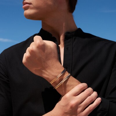 Bracelet Akillis bangle Capture Me en or rose semi pavé de diamants