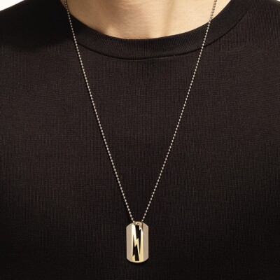 Pendentif Akillis LoveTag en titane et or jaune