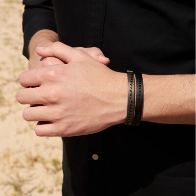 Bracelet Akillis Capture Me en titane noir