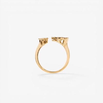 Bague Dame de Trèfle or jaune & diamants