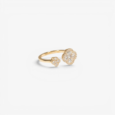 Bague Dame de Trèfle or jaune & diamants