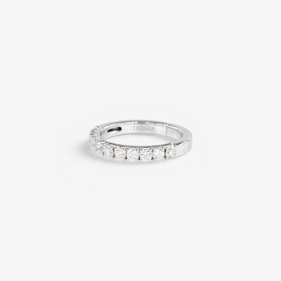Alliance Extensia demi-tour or blanc & diamants