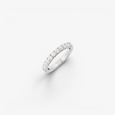 Alliance Extensia demi-tour or blanc & diamants