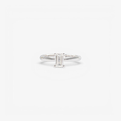 Solitaire Vénus or blanc & diamant
