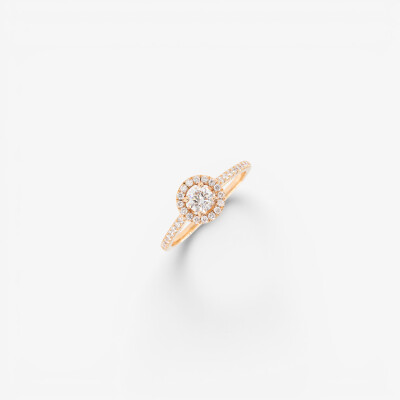 Solitaire Evidence or rose & diamants