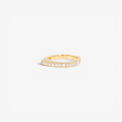 Bague Orizon or jaune & diamants