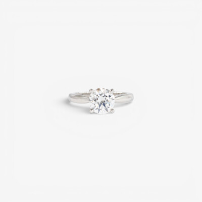 Solitaire Vénus platine & diamant
