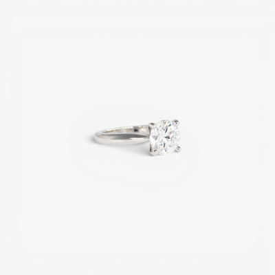Solitaire Vénus platine & diamant