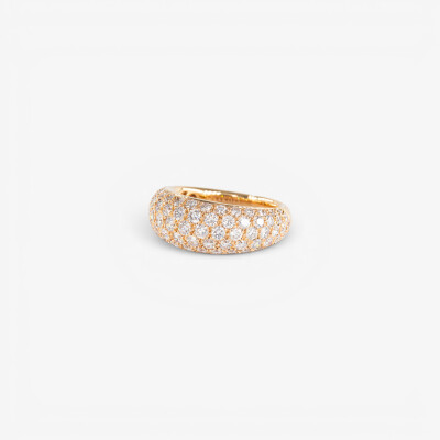 Jonc Sparkles or rose & diamants