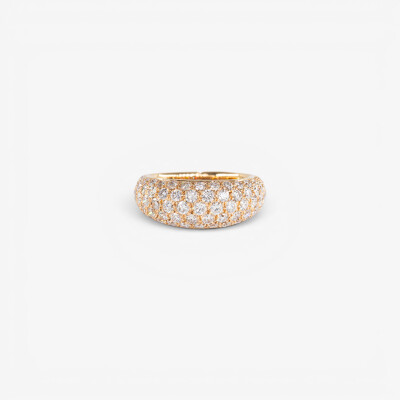 Jonc Sparkles or rose & diamants