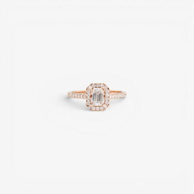 Solitaire Evidence or rose & diamants