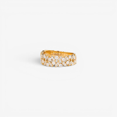 Bague Babylone or jaune & diamants
