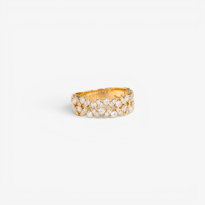 Bague Babylone or jaune & diamants