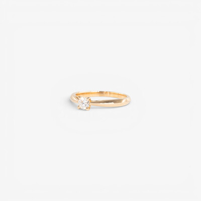 Solitaire Vénus or jaune & diamant