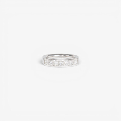 Alliance Raffinée or blanc & diamants