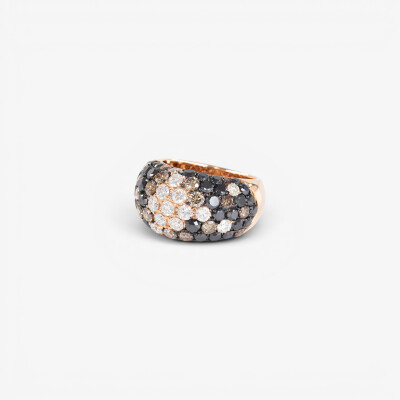 Jonc Crépuscule or rose & diamants