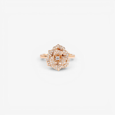 Bague Rosalba or rose & diamants