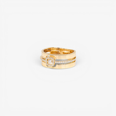 Bague Odyssée or jaune & diamants