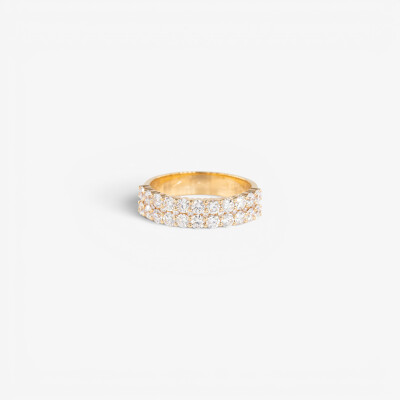 Bague Pétillante or jaune & diamants