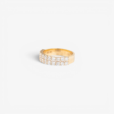 Bague Pétillante or jaune & diamants