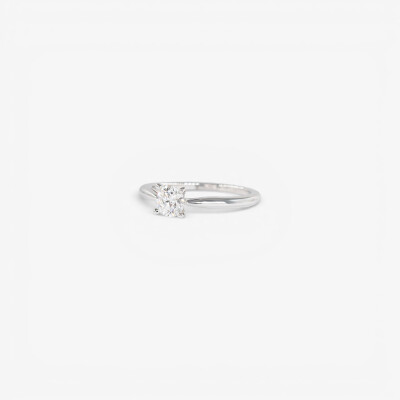 Solitaire Vénus or blanc & diamant