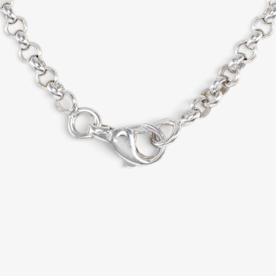 Gourmette or blanc maille jaseron