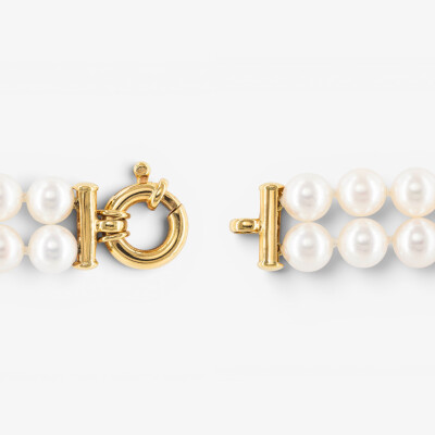 Bracelet or jaune & perles Akoya