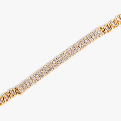 Bracelet Alizée or rose & diamants