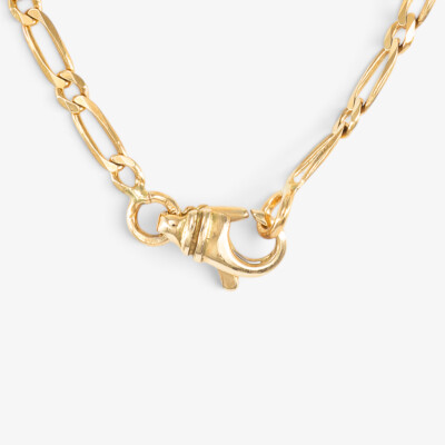 Gourmette or jaune maille gourmette
