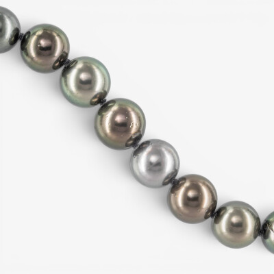 Bracelet or jaune & perles Tahiti