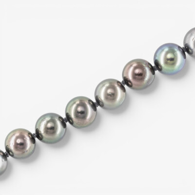 Bracelet or blanc & perles Tahiti