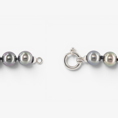 Bracelet or blanc & perles Tahiti